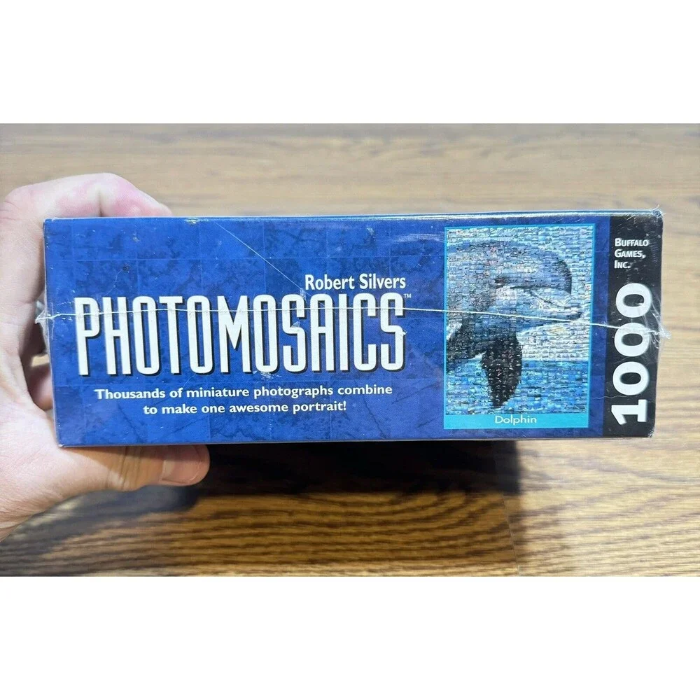 Dolphin Photomosaics Puzzle 1000 Pieces by Robert Silvers Ocean Sea New‎ Sealed